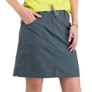 MEC Terrena Skirt Hiking Outdoors Size 14 Blue Nylon Pockets‎ Travel Minimalist